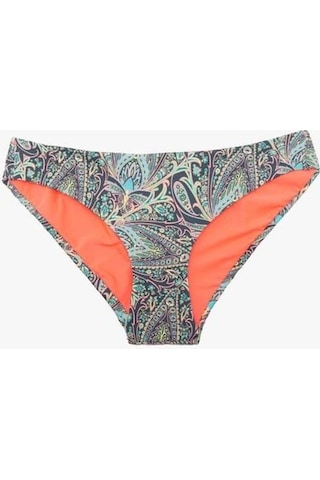 Deep Beach Şal Desenli Renkli Astarlı Bikini Altı Db200507ba 001