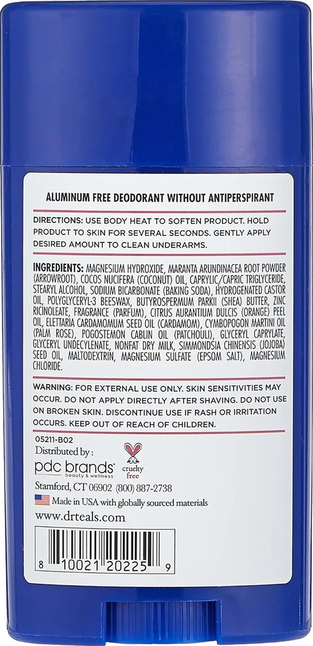 Dr.teals Rose & Milk Alüminyum İçermeyen Stick Deodorant 75gr