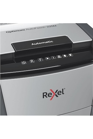 Rexel Optimum AutoFeed + 225M Otomatik Mikro Kesim Evrak İmha Makinesi
