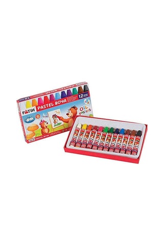 Fatih Kırtasiye 12'li Kuruboya + suluboya + pastelboya + keçeli Kalem