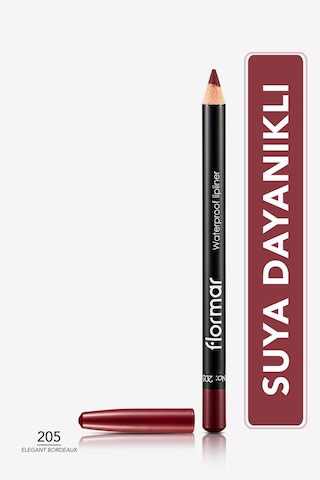 Flormar Dudak Kalemi - Waterproof Lipliner 205 Elegant Bordeaux 8690604111053