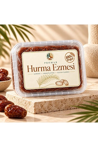 Katkısız Doğal Hurma Ezmesi - %100 Hurma Püresi 5 Kg