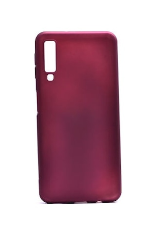 Samsung Galaxy Uyumlu A7 2018 Kılıf Esnek Premier Silikon Kapak Bordo