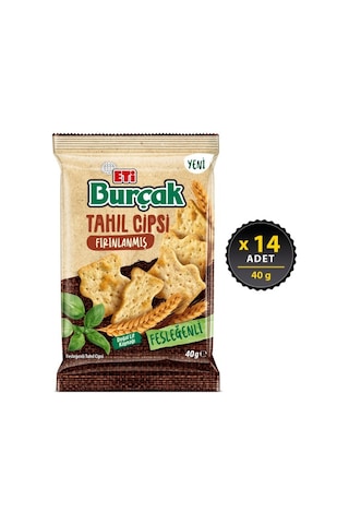 Burçak Fesleğenli Tahıl Cipsi 40 G X 14 Adet