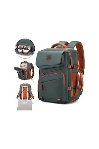 Sandwich Yeşil Tekerlekli Motion003 Seyahat Sırt Çantası 15.6 Laptop Okul Bölmeli Kadın Erkek Diğer