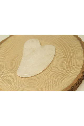 Kristal Kuvars Taşı Gua Sha (Yüz Masaj Taşı)