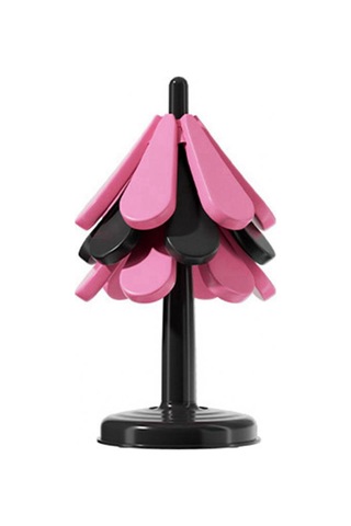 Silikon Altlık Seti Sıcak Tencereler İçin Yalıtımlı Tencere Altlıkları Pembe Ve Siyah Pembe  -  Siyah