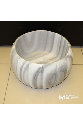 Marmara Çizgili Kabak Model Kurna