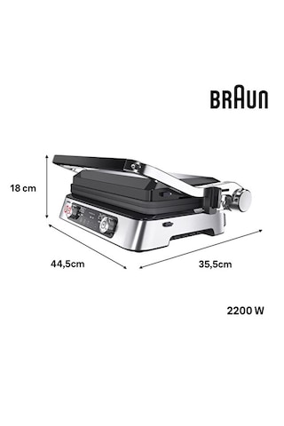 Braun Multigrill 9 Pro Tost Makinesi CG9140 2200 W Izgara Ve Tost Makinesi