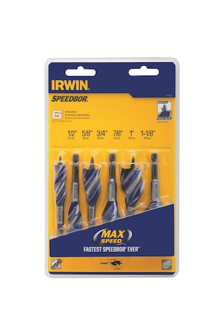 Irwin Speedbor Ahşap Matkap Seti, 10,2 Cm, 6 Parçalı 1877239
