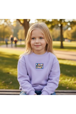 Kız Çocuk Sweatshirt Mor