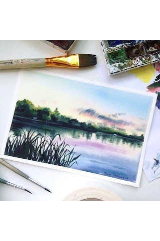 Yağlı Boya Fırçası 4 Numara Samur Akrilik Boya Fırça No:4 Yatsı U