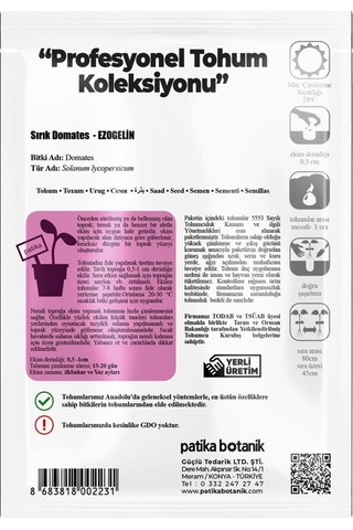 10 Adet Ezogelin Kiraz/cherry Domates Tohumu-sırık