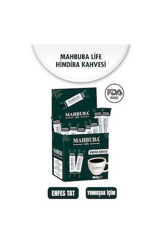 Mahbuba Hindiba Detox Form Kahvesi Glutensiz Kahve 1 Aylık - 60 Kullanım Net 120gr Diğer