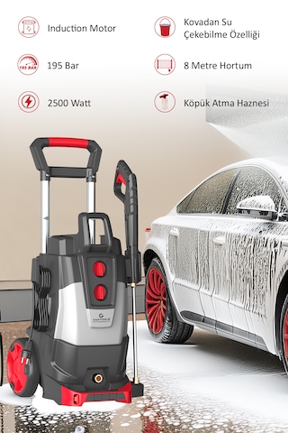 Yıkama Makinesi İndüksiyon Motorlu 195bar Gp2500ac