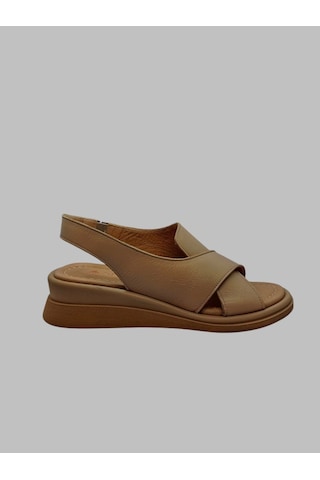 Albini A-24y101301 Kadın Deri Sandalet Ten