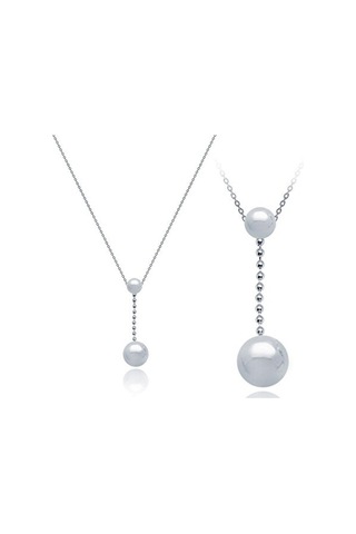 Tektaş - Beyaz Altın 14 Ayar Toplu Kolye N11.45622