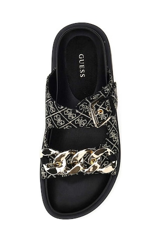 Black Platino Kadın Guess Footwear Dress Kadın Sandalet FL6FATFAL