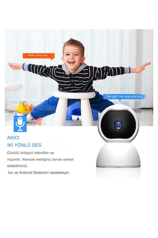 Wifi Güvenlik Kamerası 2mp 1080p Hd Akıllı Ip Kamera Onvif V380