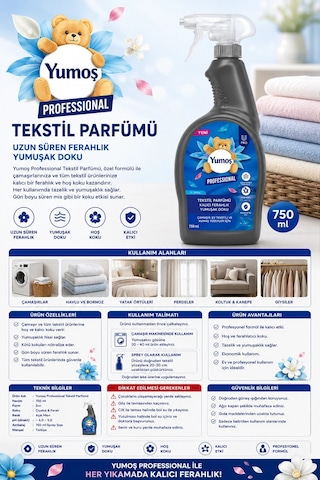 Yumoş Pro Tekstil Parfümü 750 Ml. Günlük
