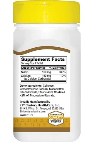 21st Century Niacin 100mg 110 Tablet.usa Menşei. 22