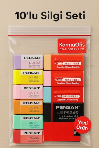 10 Lu Silgi Seti Pastel Harman