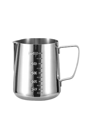 304 Çelik 600 Ml Kahve Süt Köpürtme Potu Sütlük Pitcher Cin503