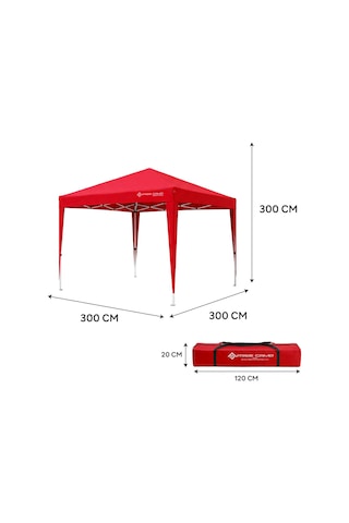 Freecamp Sevilla And1024 300x300cm Polyester Otomatik Tente-kırmızı Kırmızı