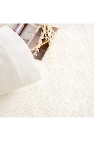 Taç Jakar Callie Tek Kişilik Pike Takımı Ekru 000000001000047223