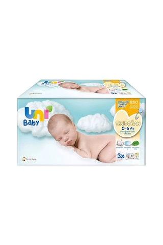 Uni Baby Islak Havlu Hassas Yeni Doğan 40 Yaprak 24'lü Pk 960 Yaprak Narin Ciltler İçin 8pk 3 24'lü Set