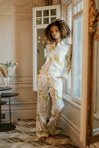Elli2 Bırdofjuno Pijama Takımı Açık Bej
