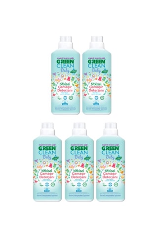 U Green Clean Baby Organik Lavanta Yağlı Bitkisel Çamaşır Deterjanı 5 x 1 L