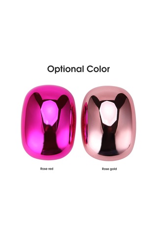 Moveevo Mini Taşınabilir Elektrokaplama Renkli Saç Tarağı, Uzun Ve Kısa Dişler Dönüşümlü, Gül Kırmızısı