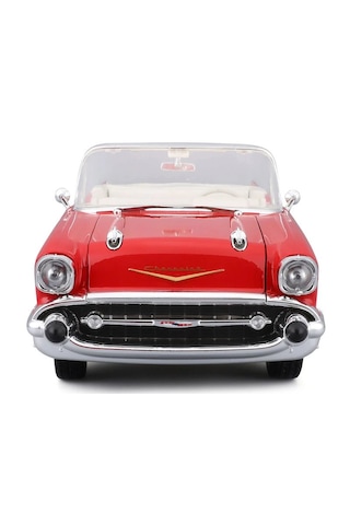 1:18 Ölçek Maisto 1957 Chevrolet Bel Air Convertible Diecast Metal Minyatür Model Araba 25cm