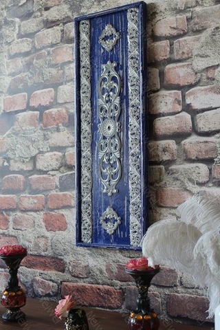 Neiwel Vintage Nuel Eskitme Beyaz Tablo