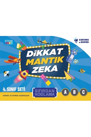 Curious & Genius 4. Sınıf Sıfırdan Kodlama Seti 3 Kitap