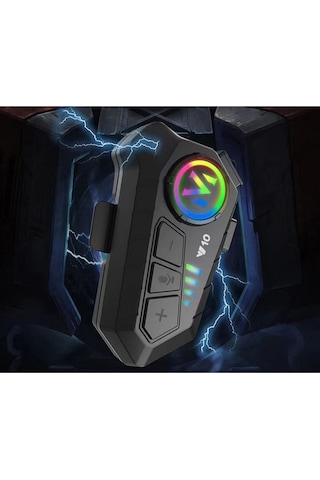 Motorsiklet Kask Interkom Kulaklık Rgb Işık Bluetooth 5.3 Bağlantı