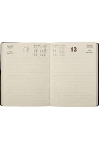 Ece Ajandası Yeni Marmaris 2026 Turkuaz - Günlük Çizgili 12x16 Turkuaz