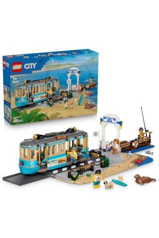 LEGO® City Klasik Plaj Tramvayı 60506 - 7 Yaş ve Üzeri Çocuklar için 5 Minifigür İçeren Yaratıcı Oyuncak Yapım Seti (693 Parça)