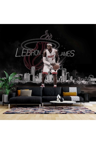 Labron James Basketbol Duvar Kağıdı 1 M²