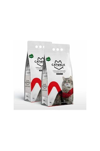 Catwalk Bentonit Topaklaşan Kedi Kumu 2 x 10 L