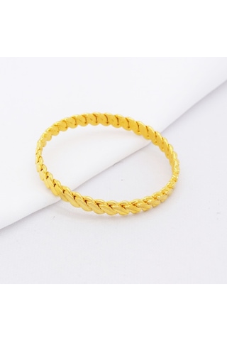 Ferizz Altın Kaplama 3Lü Adana Burma Çocuk Bileziği Sarı