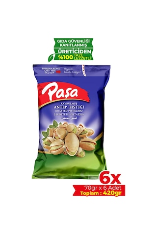 Paşa Kuruyemiş Antep Fıstığı 6 x 70 G