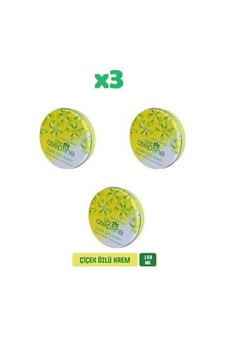 Cire Aseptine Çiçek Özlü Klasik Teneke Kutu Krem 3 x 150 ML