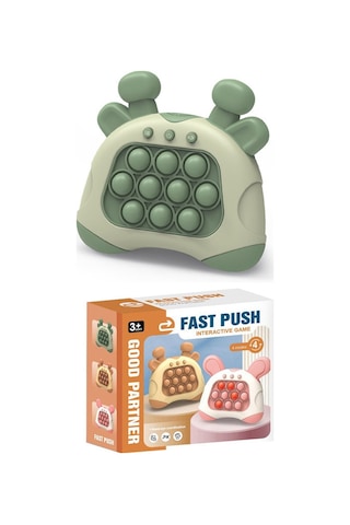 Mini Oyun Konsollarınu Hızla İtin Rodent Pioneer Köstebek Vurma Oyuncak Yapboz Dekompresyon İngilizce Versiyon Yeşil