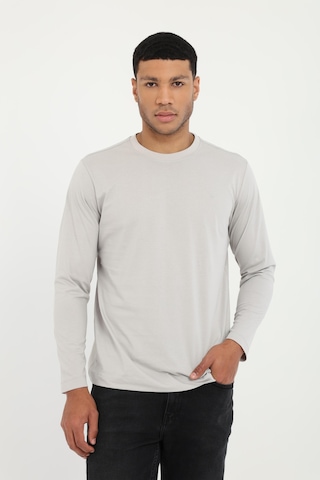 Dufy Erkek Regular Fit Bisiklet Yaka Gri Sweatshirt-25506