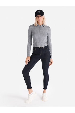 Colin's Colins 760 Diana Süper Slim Fit Yüksek Bel Dar Paça Mavi Kadın Pantolon Cl1066391 Denim