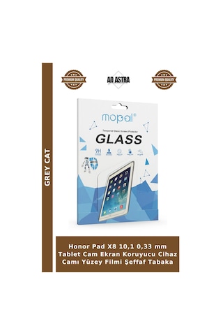 Honor Pad X8 10,1 0,33 Mm Tablet Cam Ekran Koruyucu Cihaz Camı Yüzey Filmi Şeffaf Tabaka