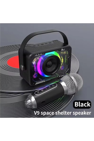 Just Cheap Store Vtn-82 Taşınabilir Kablosuz Işıklı Bluetooth Hoparlör Ses Değiştirme Özellikli
