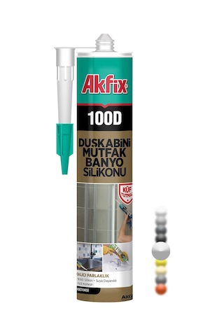 Akfıx Duşakabin Silikonu 100d Şeffaf-beyaz Renk Seçeneği 280 Ml Akfıx Duşakabin Silikonu 100d Şeffaf-beyaz Renk Seçeneği 280 Ml